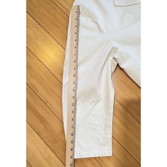 Lot Of 3 White TAFFORD Sz 8 Lab Coats 4 Front Buttons 3 Pockets Button Back Tie - Picture 5 of 9